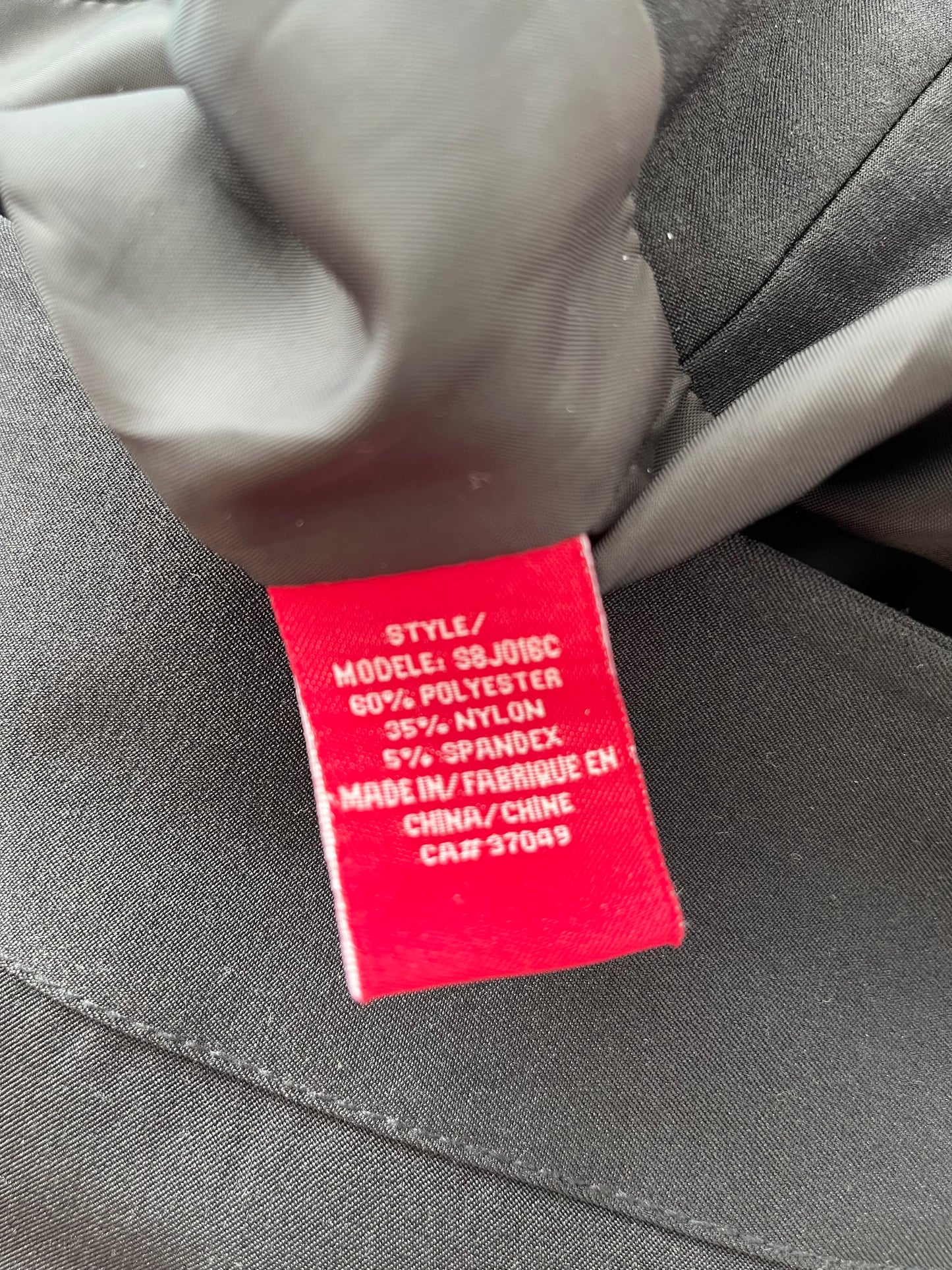 Jupe San Francisco - Étiquette de composition