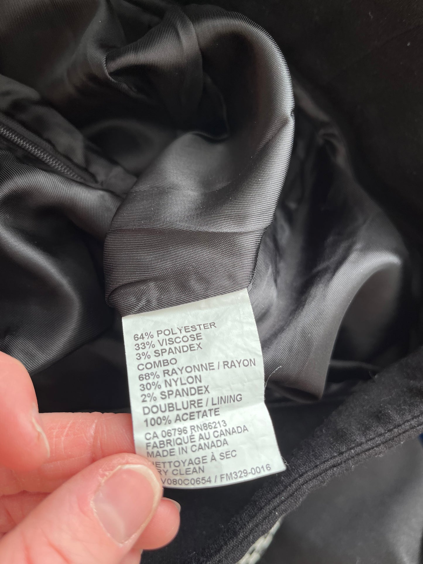 Jupe Tristan - Étiquette de composition