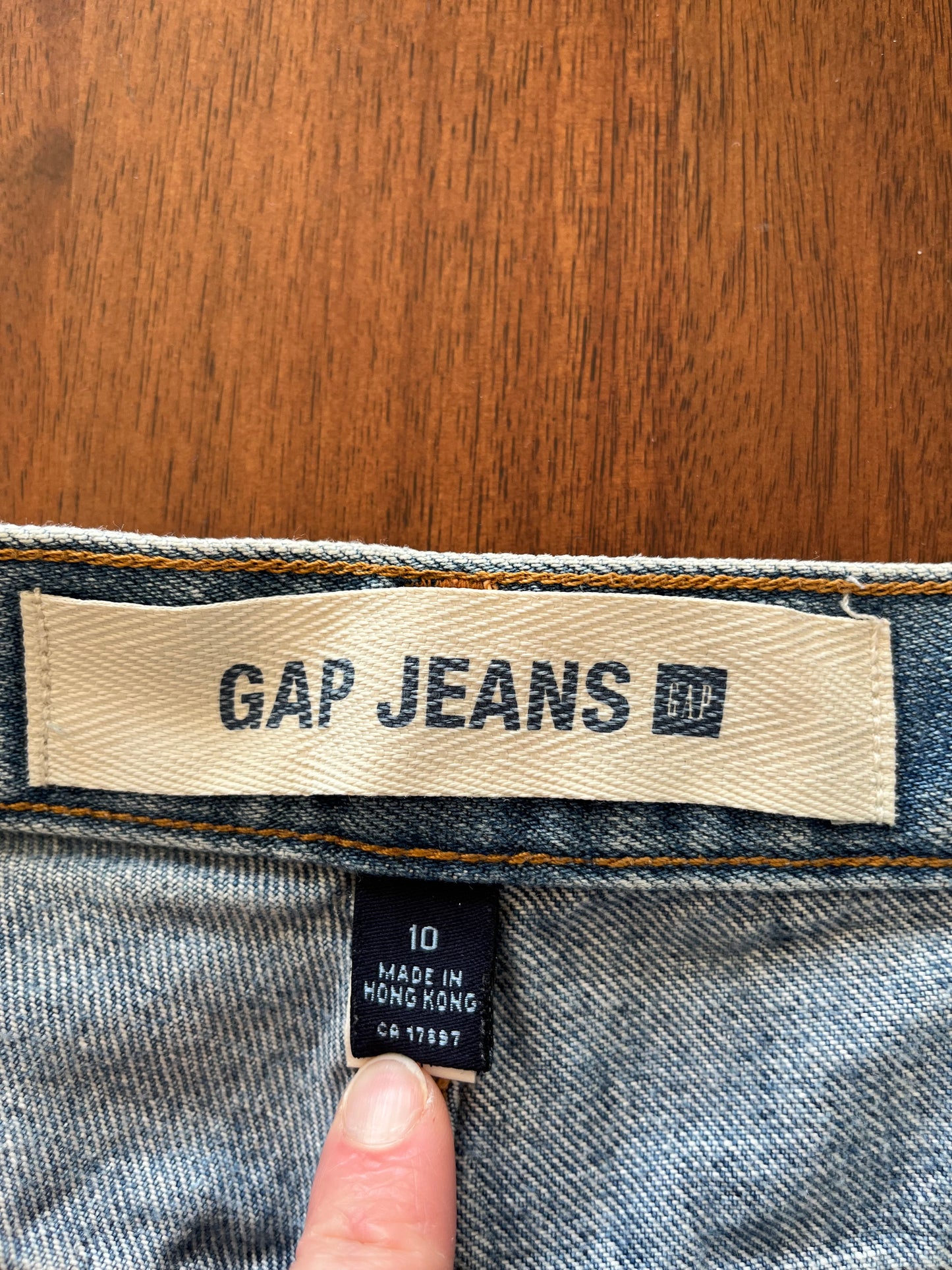 Jupe Gap - Étiquette de marque et taille