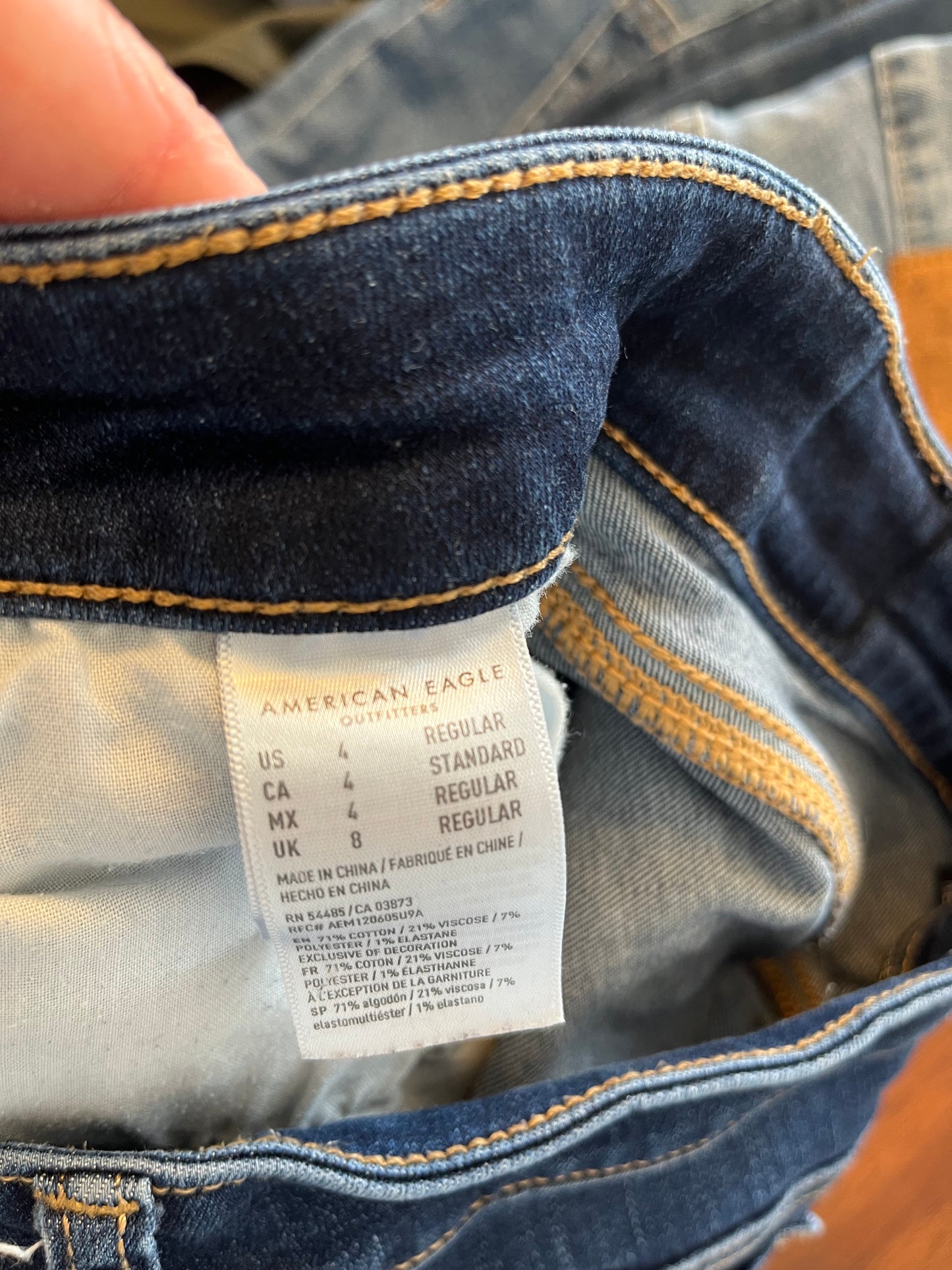 Jean American Eagle - Étiquette de taille