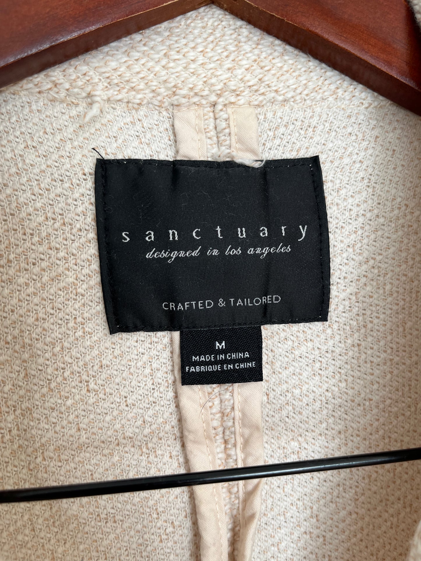 Manteau Sanctuary - Étiquette de marque et taille