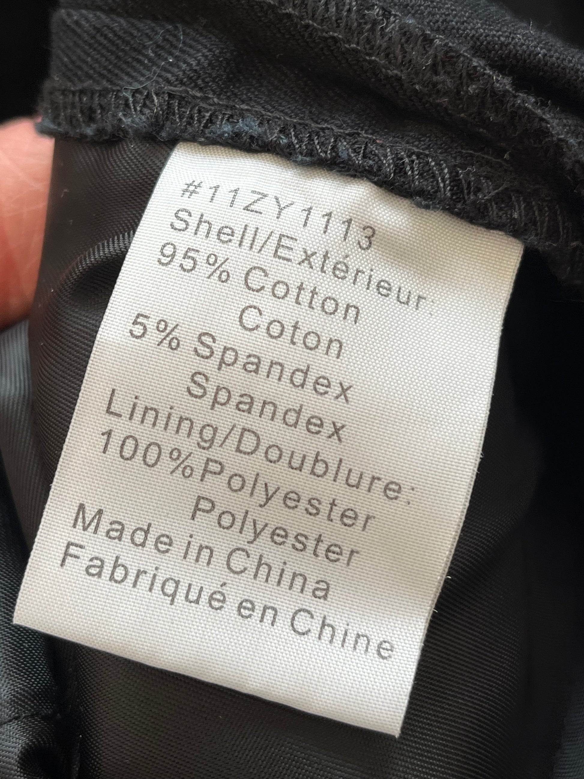 Pantalon Sandra Angelozzi - Étiquette de composition