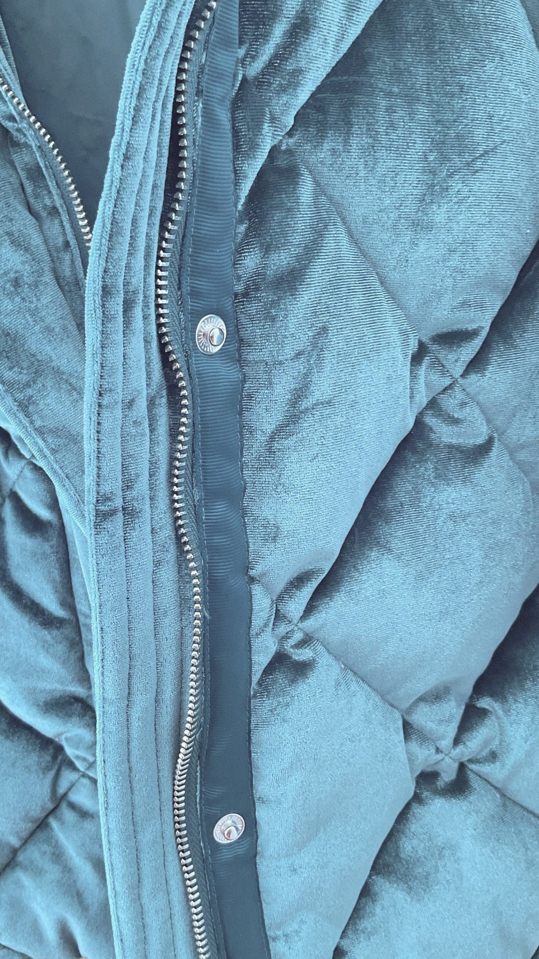 Bomber en velours vert forêt